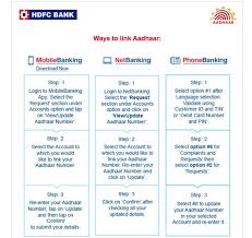 Enter your hdfc bank credit card number and payment amount. Link Aadhaar Card To Hdfc Bank Via Online Offline Sms Net Banking