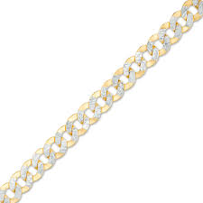 You can wear a fine, 14k gold bracelet as easily on the beach as you can under the cuff of a tuxedo, but which style of bracelet you're going to want will depend on your personal taste. Made In Italy Men S 4 7mm Diamond Cut Curb Chain Bracelet In 14k Gold 8 25 Zales Outlet
