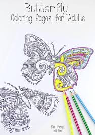 There are tons of great resources for free printable color pages online. Butterfly Coloring Pages For Adults Easy Peasy And Fun