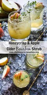 Honeycrisp Apple Cider Bourbon Shrub Climbing Grier Mountain Honeycrisp Apples Apple Cider Drinks Recipe Crockpot Apple Cider
