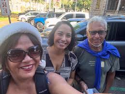 Posted @withregram • @placeshawaii Papahana o Kaiona intern & #manawahine  Feavai learned to use a drill today under the guidance of Uncle Eric Enos.  💪🏼 They worked together to build braces for