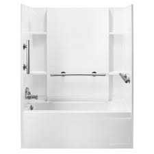 All fiberglass tub surrounds can be shipped to you at home. Tub 2 5 Tub Surrounds Bathtubs The Home Depot