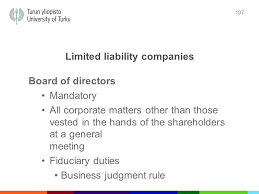 Comparative Company Law And Corporate Governance Lectures On Company Law Prof Jukka Mahonen October Ppt Download