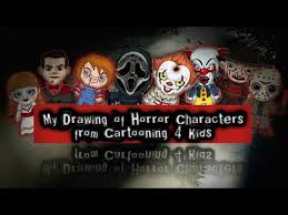 Disclaimer all pictures found in this how to draw horror character app are believed to be in the public domain. My Drawings From Cartooning 4 Kids Horror Movie Characters Youtube