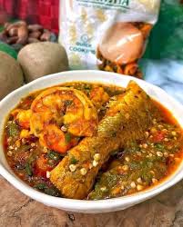 Okro Soup with Croaker Fish