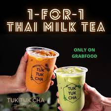 Tuk Tuk Cha 1 For 1 Thai Milk Tea Get On Grabfood
