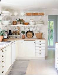 Great Idea To Have Hooks Under The Shelves I D Hang Cups On Them Kitchen Design Small Kitchen Design Modern Farmhouse Kitchens