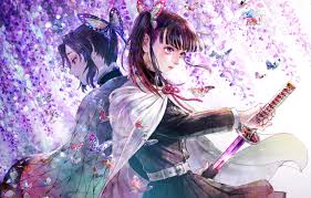 Enjoy our curated selection of 141 zenitsu agatsuma wallpapers and backgrounds from the anime demon slayer: Wallpaper Butterfly Wisteria The Blade Cleaves Demons Demon Slayer Kimetsu No Yaiba Images For Desktop Section Syonen Download