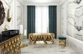 One half black, one half white. Classic Bathrooms Interiors With Personality And Elegance