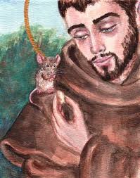 St Francis And The Mouse By Theophilia On Deviantart St Francis Art Clare Of Assisi