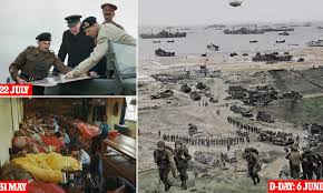 D day pictures in color. D Day Hour By Hour Fascinating Colour Photographs Show How Normandy Landings Unfolded 75 Years Ago Daily Mail Online
