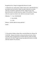 We did not find results for: Contoh Soal Mk Pengelolaan Kas Dengan Menggunakan Baumol Model 1 Kebutuhan Kas Setiap Tahun Adalah Sebesar Rp 1 200 000 000 Dan Pemakaian Perhari Course Hero