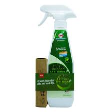 Bộ vi sinh lau chùi dầu mỡ Kitchen Kleen (01 Chai 500ml + 03 ống 5ml)