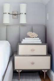 Stacked Bgray Nightstand Bedroom Interior Furniture Luxury Bedroom Furniture