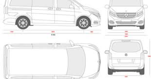 Vector Drawing Mercedes Benz V Class Mercedes Benz Vito Mercedes Benz