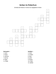 Check spelling or type a new query. Kreuzwortratsel Verben Im Prateritum Als Pdf Arbeitsblatt Schulraetsel De