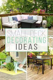 Then designate zones within your space. Small Deck Decorating Ideas Our Deck Tour Unoriginal Mom