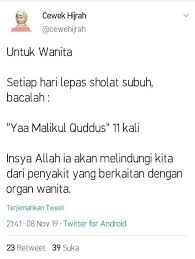 Justeru, seseorang wanita meskipun berada dalam keadaan haid masih boleh mendapat ganjaran pahala bersedekah ini di dalam bulan ramadhan dengan kadar yang termampu. Hati Tak Rasa Kosong Lagi 7 Amalan Amalan Harian Boleh Dilakukan Oleh Kaum Wanita Hijabista