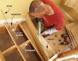 How To Repair Squeaky Stairs Stairs Repair Diy Stairs Foyer Decorating