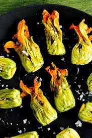 Zucchini Blossoms With Burrata And Tapenade Recipe Recipe Tapenade Recipe Zucchini Blossoms Tapenade
