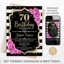 Oct 22, 2020 · here are some simple yet sophisticated free birthday invitations from catch my party that would be perfect for a teen boy, man, or really just about anyone. 70th Birthday Invitations Template Wording Corjl