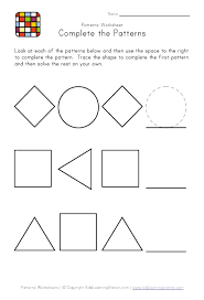 To impress or imprint (a design or pattern) with a tracer. Preschool Shape Pattern Worksheets Preschool Worksheet Gallery