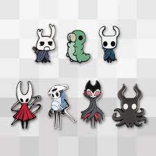 Get Seven Of Our Official Hollow Knight Enamel Pins And Save 16 Each Pin Is Also Available Separately Wanderer Hornet Grub Quirr Knight Hollow Hollow Night