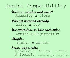 Cancer and gemini in relationship instill new ideas and share strategies for promoting excellence in career, and investments to have financial stability in their life. Within The Zodiac Gemini Compatibility