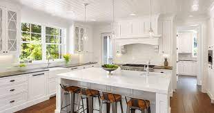 The brown accents of the countertop create a cozy. 7 Ways To Implement White Granite Countertops Into Your Kitchen