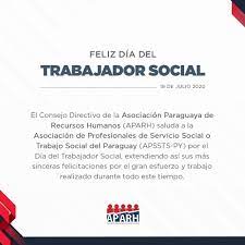 Año con año, el 21 de agosto se celebra a nivel nacional el onomástico del profesional de trabajo social, en sonora se inicia el proceso de… Asociacion Paraguaya De Recursos Humanos Hoy Celebramos El Dia Del Trabajador Social Facebook