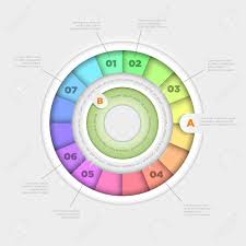 Vector Wheel Pie Chart Infographic Design Template