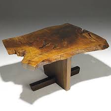 532 George Nakashima Minguren Side Table Rustic Wood Furniture Wood Coffe Table Artisan Furniture