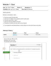 Average, 10 qns, taylorrose, aug 21 21. Module 1 Quiz Introduction To Sociology Pdf Module 1 Quiz Due Jan 12 At 11 59pm Points 50 Available After Jan 4 At 11 59pm Questions 10 Time Limit Course Hero