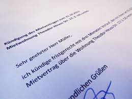 Kostenlose vorlage zum kündigen der wohnung. Kundigung Mietvertrag Mietverhaltnis Kundigen Mietrecht