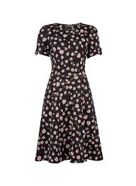Tall Black Daisy Print T Shirt Dress Dresses Daisy Print Dress Daisy Print