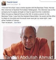 Tan sri abdullah ahmad said a good management would be seen through the way the management executes things and not based on their. Rocky S Bru Farewell Dkl