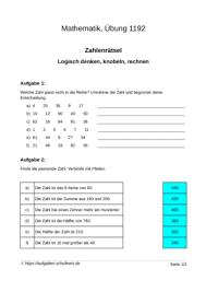 Um das räumliche vorstellungsvermögen der kinder zu schulen, stehen in der dritten klasse im bereich geometrie vor allem körpernetze auf dem lehrplan. Knobelaufgaben Kostenlos Uben Grundschule Klasse 2 3 4