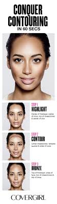 Contour Your Face In 60 Seconds Follow Covergirl S Step By Step Tutorial Using Our Trublend Contouring Palette And Lear Contour Makeup Skin Makeup Makeup Tips