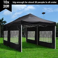 By now you already know that, whatever you are looking for, you're sure to find it on. Yescom 10x20 Ez Pop Up Canopy Folding Wedding Party Tent Outdoor Black Walmart Com Walmart Com