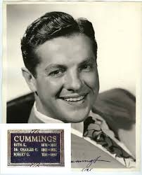 Robert Cummings in his 2nd film for Alfred Hithcock, Dial M For Murder  (1954 trailer). Born June 9, 1910, Cummings was a 1930s-1950s film star  (with a break during WWII to serve