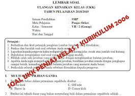 Kisi Kisi Dan Soal Ukk Penjas Smp Kelas 7 Kurikulum 2006 Didno76 Com