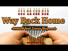 Drive uke tab by incubus, song arranged with 5 chords (em,d,c,g,a7) for the ukulele soprano. Way Back Home By Shaun Feat Conor Maynard Kalimba With Easy Tab Artofit