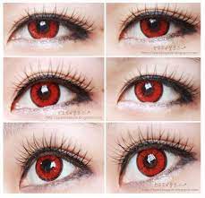 The iris here is also red with three false pupils. Geo Color Nine Red An A48 Red Contact Lens Solution Lens Com Contact Lenses Colored Cosmetic Contact Lenses Colored Contacts