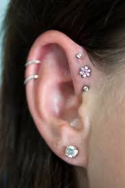 Triple Forward Helix Tumblr Aretes Perforaciones Piercing