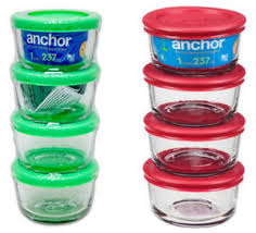 4.2 out of 5 stars with 5 reviews. Anchor Hocking 4 Pc Air Tight Glass Food Storage Container With Lid 237ml 1 Cup Ebay