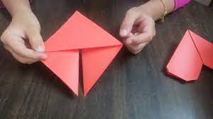 Show how to make paperboat from a piece of square (or rectangle) paper. Cara Membuat Origami Love Mudah Youtube