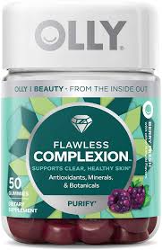 We analyzed every moisturizer for aging skin. Amazon Com Olly Flawless Complexion Gummy 25 Day Supply 50 Count Berry Fresh Vitamins E A Zinc Chewable Supplement Health Personal Care