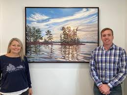 A big thank you to local real estate lawyer Ben Prichard of prichardlaw.ca  for deciding to add Lake Joseph Near Cameron Island 2 to the signing room  of his office in Parry