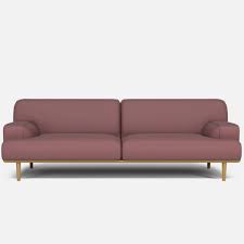 Madison Velvet Sofa 3 Seaters Light Pink Bolia