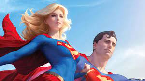 Супергёрл (Кара Зор-Эл) и Супермен (Кларк Кент), округ Колумбия 4K загрузка  обоев